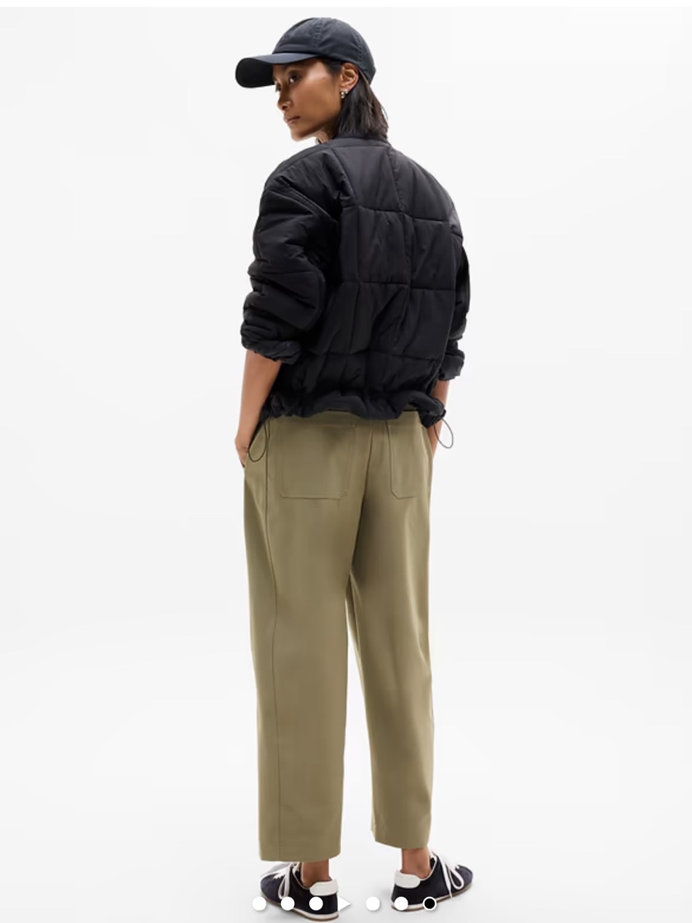 Athleta Olive Green Skyline Barrel HighRise Barrel Pants Sz 10 NWT - Casual, - Picture 5 of 11
